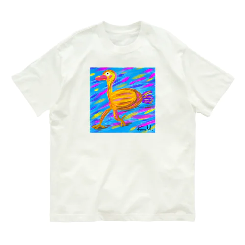 アートなダチョウ Organic Cotton T-Shirt