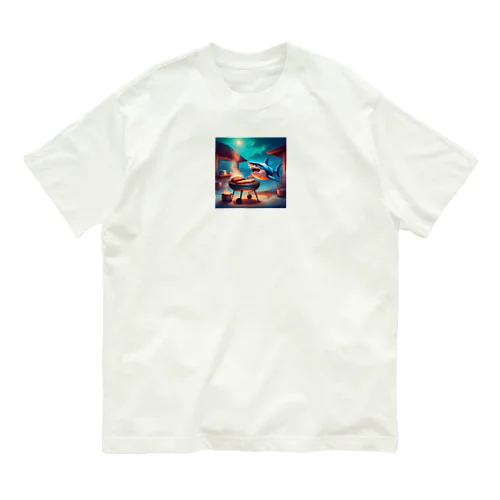 肉焼きシャーク Organic Cotton T-Shirt