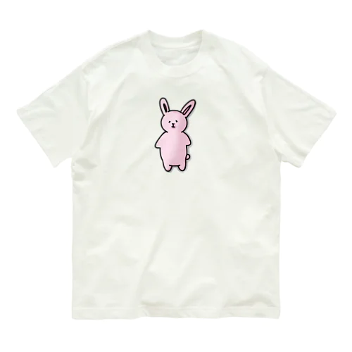 ポテっとうさぎ オーガニックコットンTシャツ