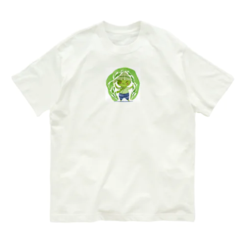 抹茶の小人 オーガニックコットンTシャツ