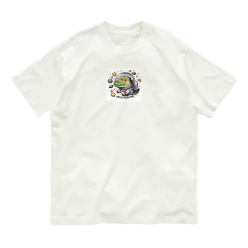 　宇宙飛行士ワニ Organic Cotton T-Shirt