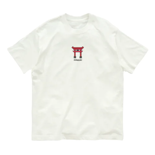 かわいい　鳥居ロゴ　オリジナルグッズ Organic Cotton T-Shirt