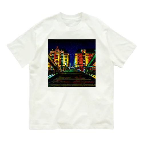 ドイツ シュパイヒャーシュタットの夜 Organic Cotton T-Shirt