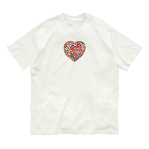 ハート紅型 Organic Cotton T-Shirt
