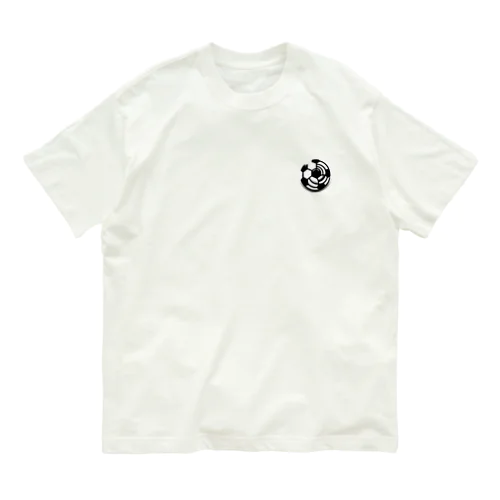 幾何学サッカーボール オーガニックコットンTシャツ
