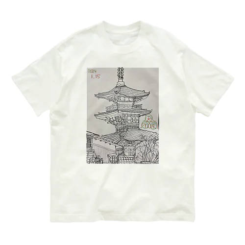 清水寺 オーガニックコットンTシャツ