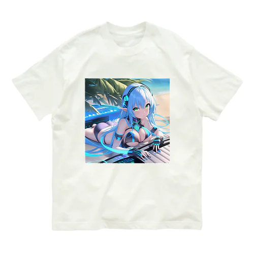 エルフのサイバーピアニストの夏休み Organic Cotton T-Shirt