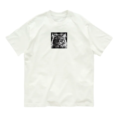 まぶしいネコ Organic Cotton T-Shirt