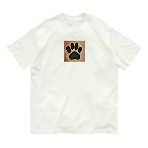 肉球スタンプ Organic Cotton T-Shirt