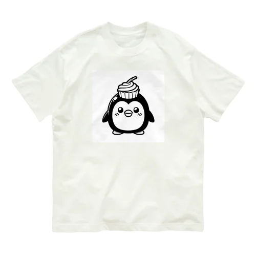 ケーキぺんぎん Organic Cotton T-Shirt