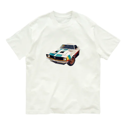 Old Chevrolet Camaro オーガニックコットンTシャツ