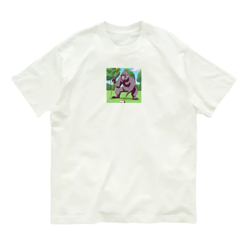 ゴルファーゴリラ オーガニックコットンTシャツ