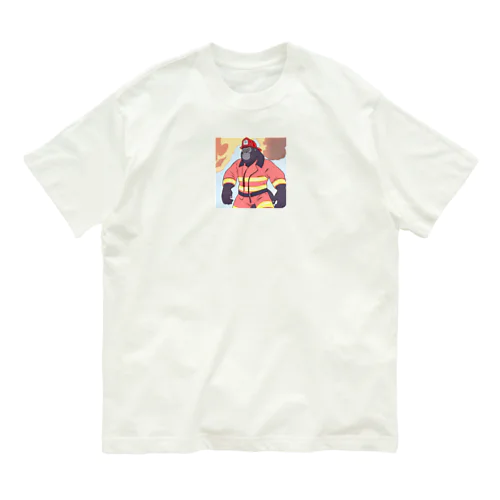 ゴリラ消防士 Organic Cotton T-Shirt