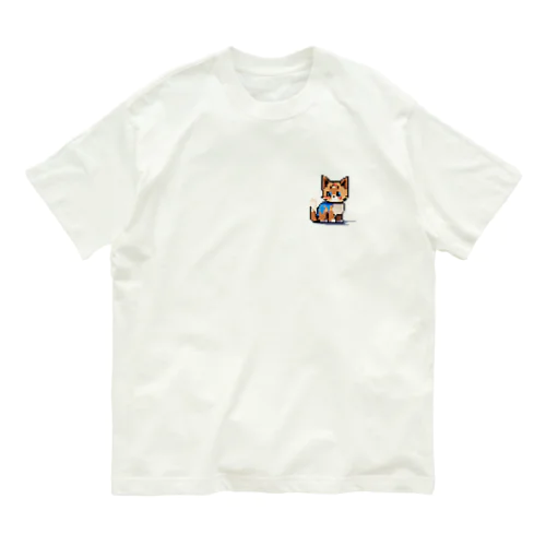 pikuneko　ペイントまみれ オーガニックコットンTシャツ