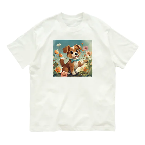 犬キラキラ Organic Cotton T-Shirt