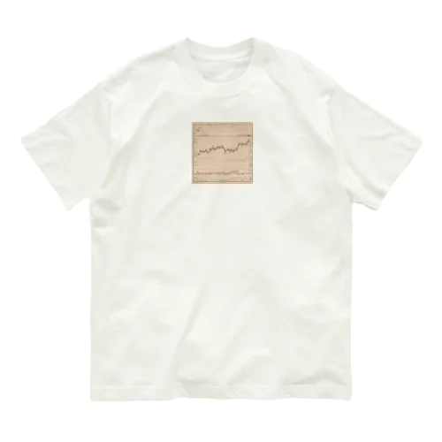 チャート柄 Organic Cotton T-Shirt