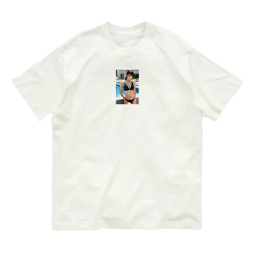 AI美女 オーガニックコットンTシャツ