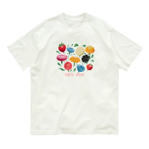 ファンシーフルーツフラワー Organic Cotton T-Shirt