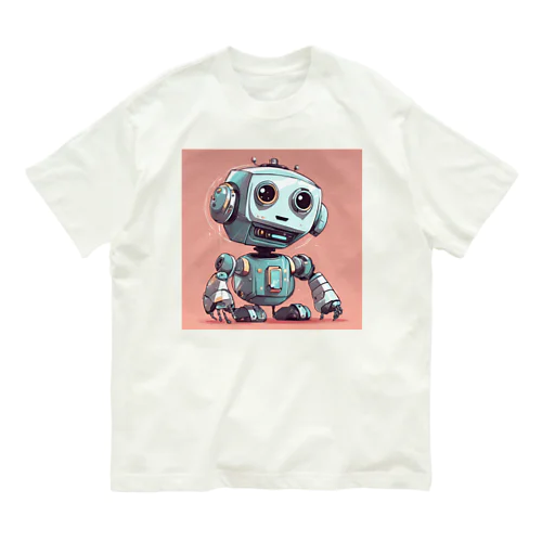 Vuittonぽいロボットらしい オーガニックコットンTシャツ
