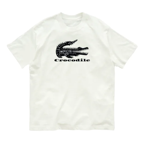 トライバルクロコダイル Organic Cotton T-Shirt