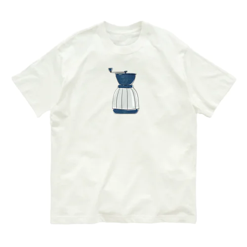 コーヒーミル　ワンポイント オーガニックコットンTシャツ