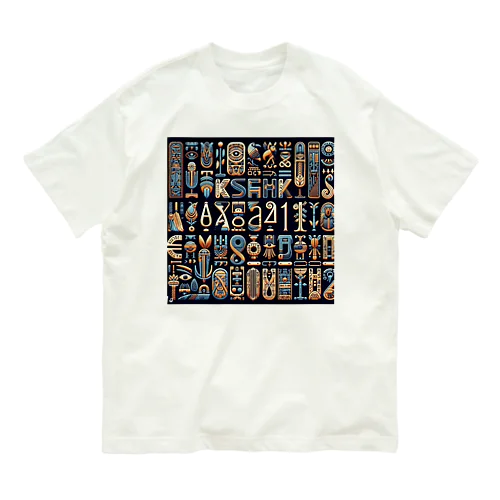 古代エジプト柄 Organic Cotton T-Shirt