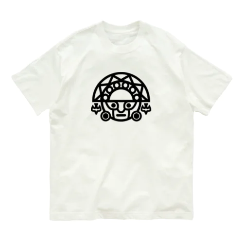 テゥミ ペルーの偶像 インカ帝国 ブラック Organic Cotton T-Shirt