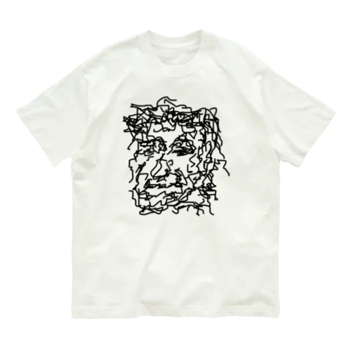 angry old man 001 オーガニックコットンTシャツ