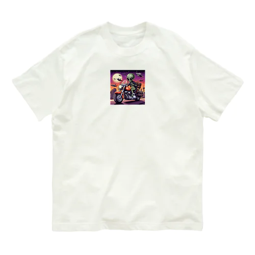 バイク宇宙人2 Organic Cotton T-Shirt