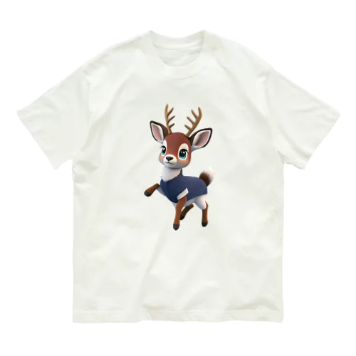 キュートな小鹿ダンス Organic Cotton T-Shirt