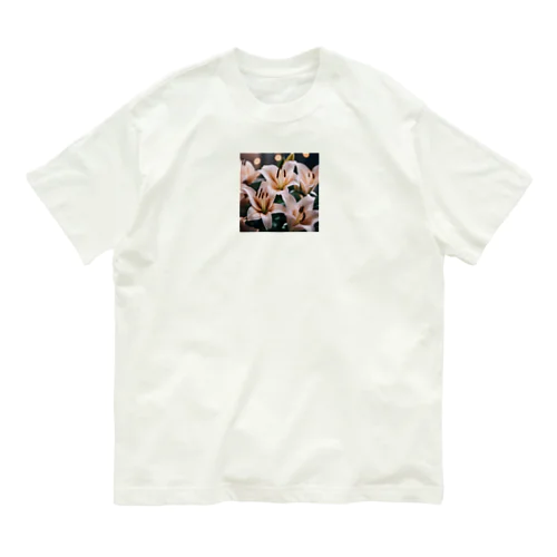 ヒメユリの優雅な花弁 Organic Cotton T-Shirt