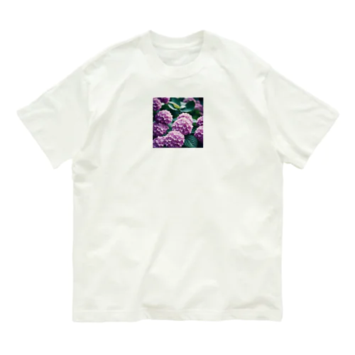 アジサイの球状の花房 Organic Cotton T-Shirt