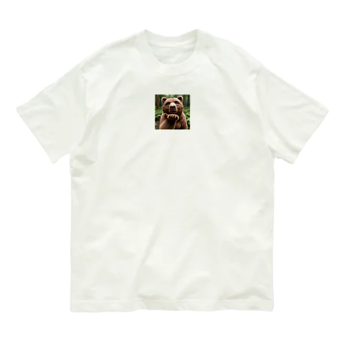 熊、クマ、ベアー Organic Cotton T-Shirt