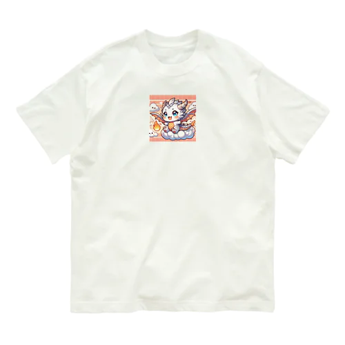 超かわいい！マスコットキャラクターのドラゴン Organic Cotton T-Shirt