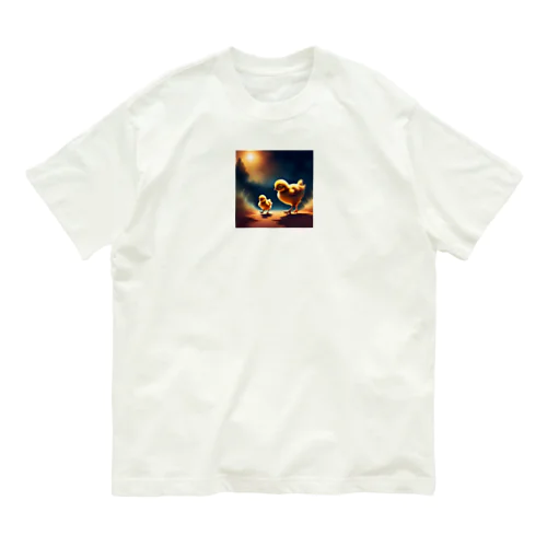 兄弟のひよこ Organic Cotton T-Shirt