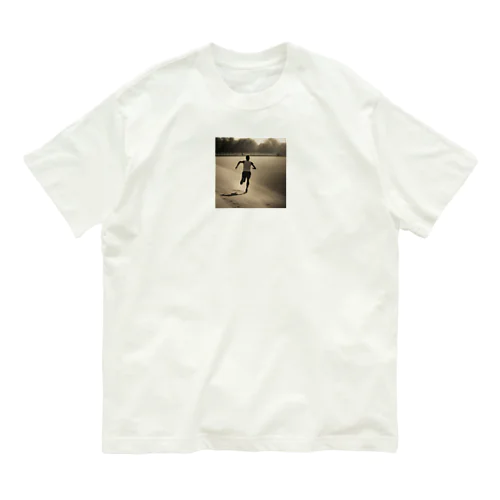 目標に向かってダッシュ Organic Cotton T-Shirt