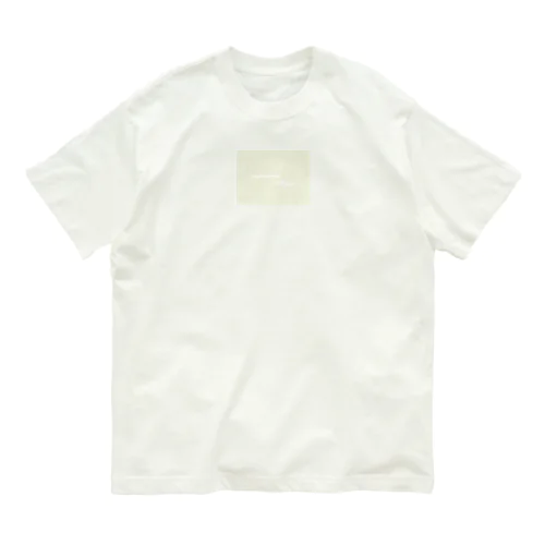 nemutai *plaster cream *milky green yellow オーガニックコットンTシャツ