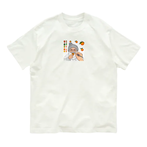 ミカンおじさんを描いてもらいました Organic Cotton T-Shirt