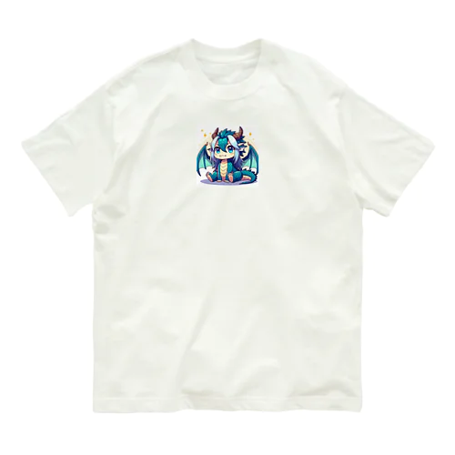 可愛らしいドラゴンマスコット Organic Cotton T-Shirt