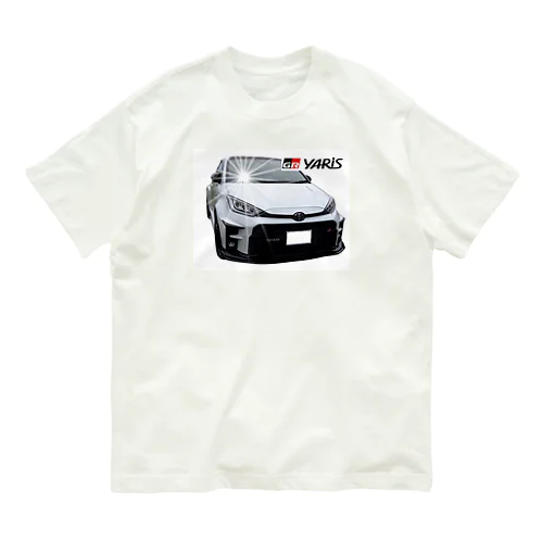 TOYOTA 　GRヤリスのプリントグッズ オーガニックコットンTシャツ