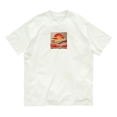 美ら島のサンライズ オーガニックコットンTシャツ