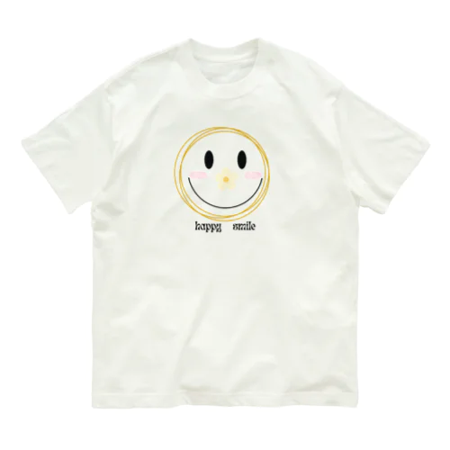 幸せ笑顔 オーガニックコットンTシャツ