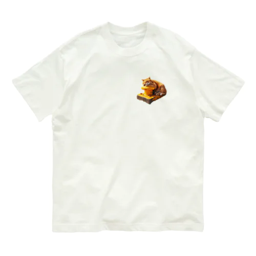 おひるね猫 Organic Cotton T-Shirt