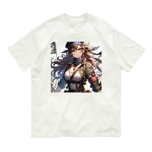 革命的なAI美女 オーガニックコットンTシャツ