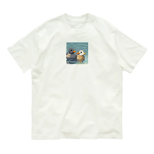 アヒルカップル Organic Cotton T-Shirt