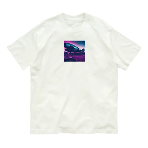 空港跡地に残る墜落した航空機の残骸 Organic Cotton T-Shirt