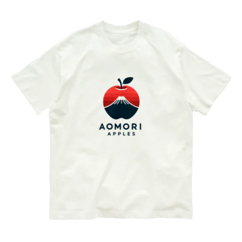 あおもりりんごと岩木山 オーガニックコットンTシャツ