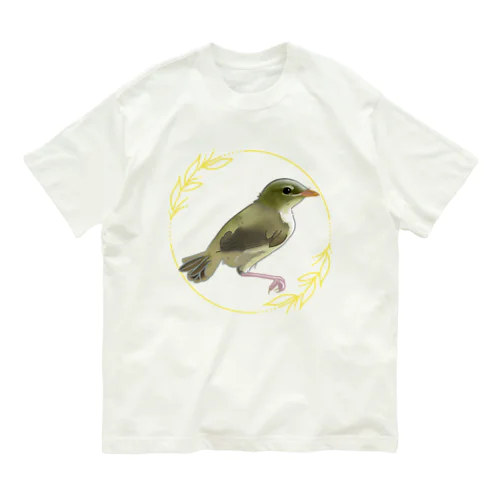 ウグイスのヒナちゃん Organic Cotton T-Shirt