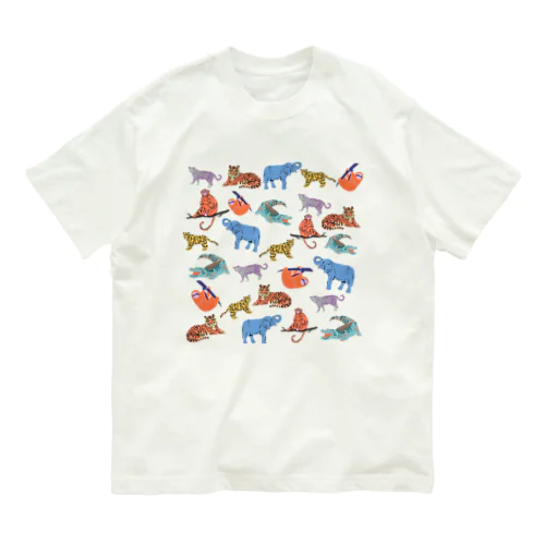 ジャングルの動物たち Organic Cotton T-Shirt