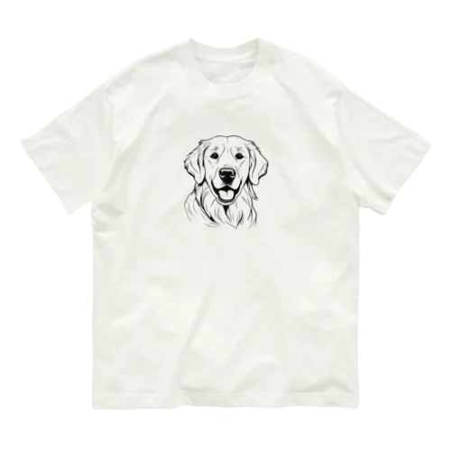 笑顔のゴールデンレトリバー Organic Cotton T-Shirt